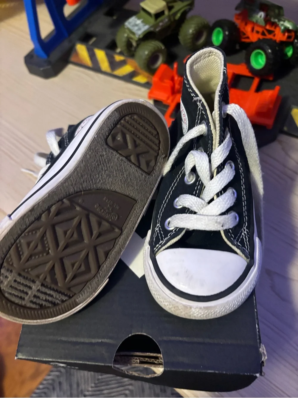 Converse Kids' Chuck Taylor All Star High Top Sneakers - Black (Size 5 Infant)